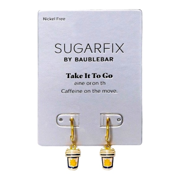 Sugarfix By Baublebar Huggie Hoop Earrings – Gold Tone With Rhinestones, Set Of 2